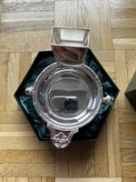 Vintage Silver Ashtray with Matchbox Holder