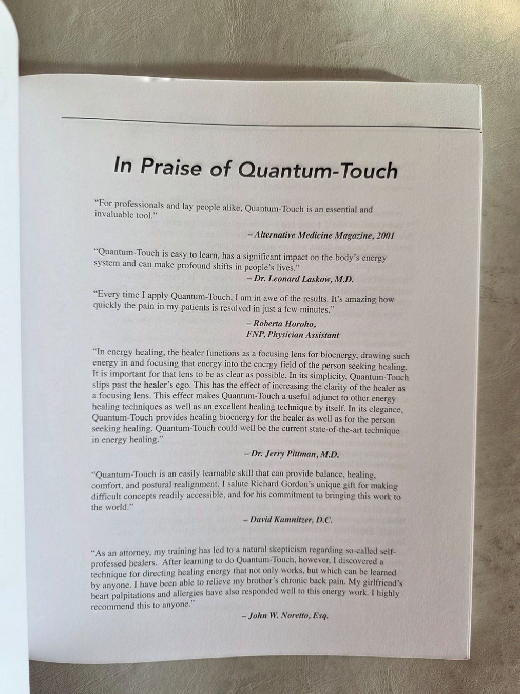 Libri: Quantum Touch - The Power to Heal - Richard Gordon – Usato da Walterswil BE venduto da Lonitti 4