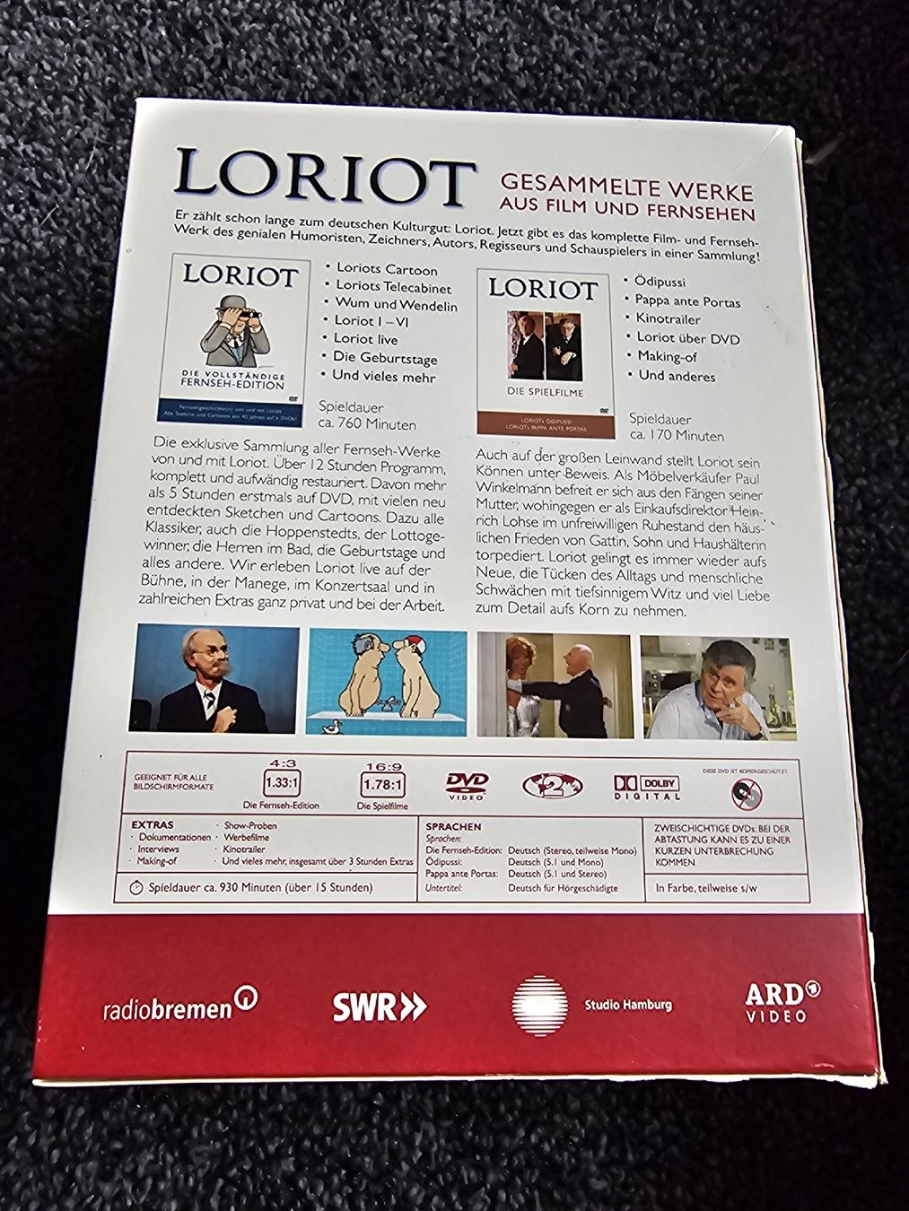 Tutti i DVDs: Loriot - Gesammelte Werke auf 8 DVDs  – Usato da Ruswil venduto da jan_bxl5 2
