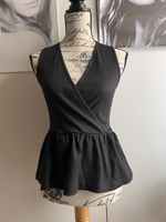Anna Field Elegantes Wickel Top mit Peplum, Gr.S
