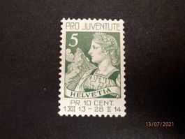 Pro Juventute, ZNr.J1, ungebraucht (**)