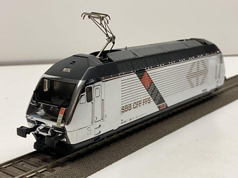 Hag 071 H0 Jubiläum= Re 460 084-7 SBB verchromt  - Guss 4