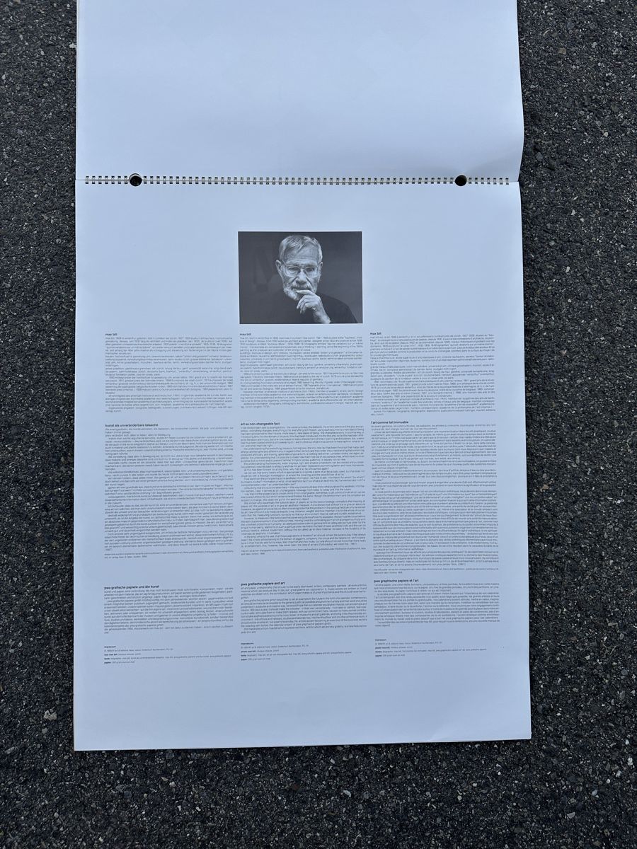 Foto & Immagini: Max Bill Kalender 1991 – Usato da Zürich venduto da frauflufelberg 8