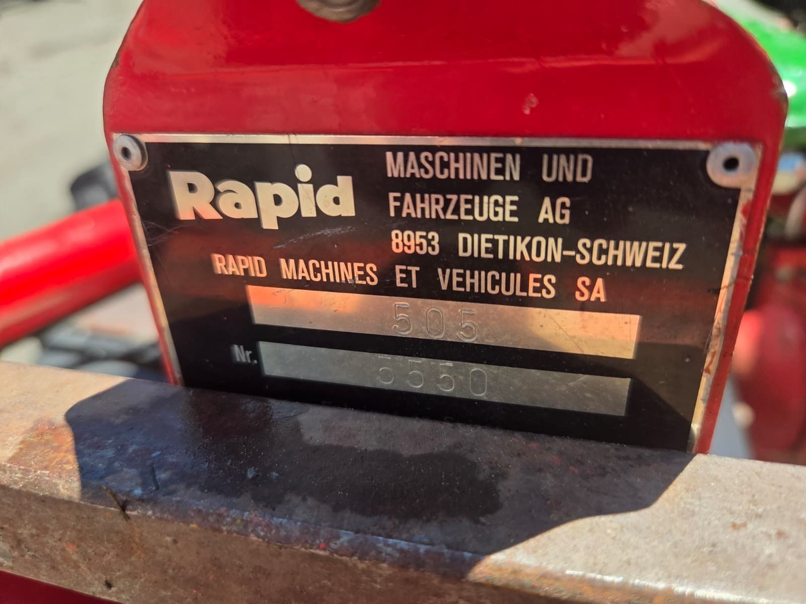 Rapid Tutte le macchine: Rapid 505  mit Eingraser  Motormäher/Einachser – Usato da Mels venduto da lad_8ctm 2