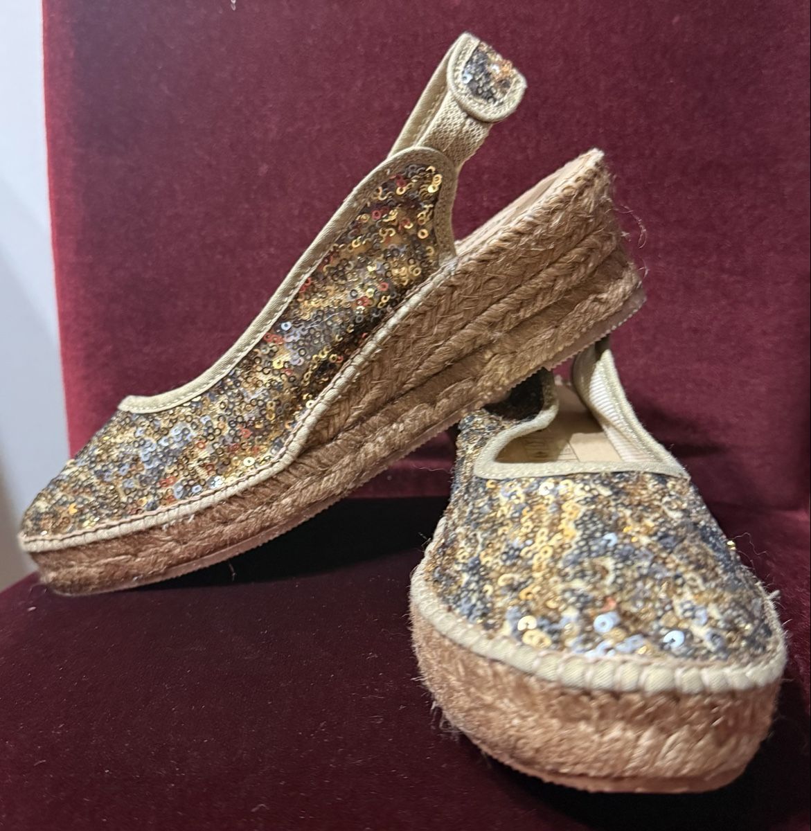 Damenschuhe: sequin wedge espadrilles – Neu (gemäss Beschreibung) aus Zürich von Yuece 2
