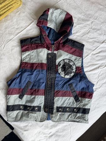 Vintage Wild Lion Bodywarmer Vest - XL