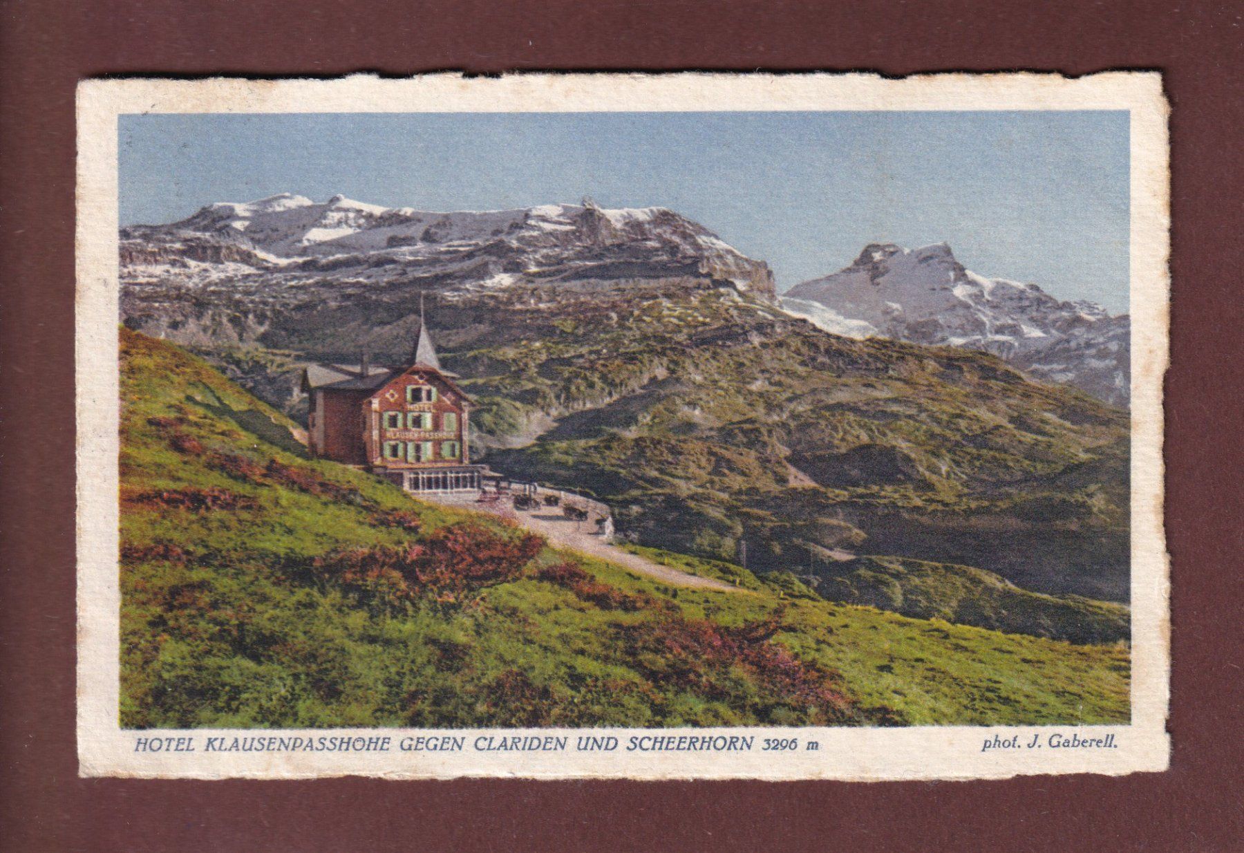 Cartoline postali: Hotel KLAUSENPASSHOHE – Usato da Pully venduto da nicecards-shop