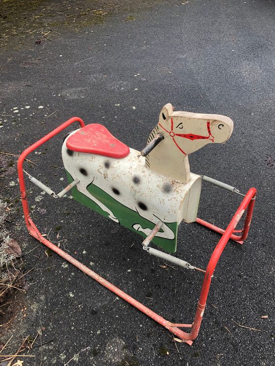 Jouet Ancien Vintage - Âne/Cheval à Bascule Trotteur - Pour Bébé