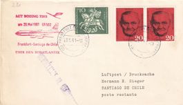 Erstflug Lufthansa Frankfurt - Santiago de Chile 1961