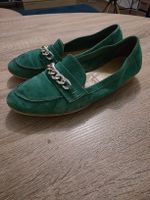 MOCASSINS MINELLI Daim Vert Émeraude Chaîne - T.38