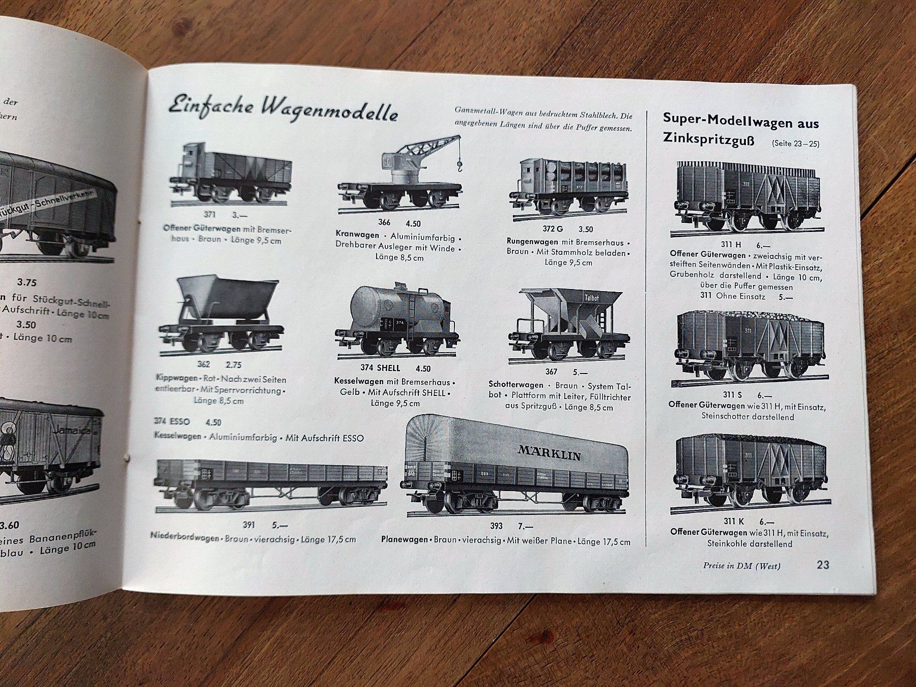 Riviste & Magazine: Märklin - Katalog D 1952 – Usato da Schönenwerd venduto da Steidi 6