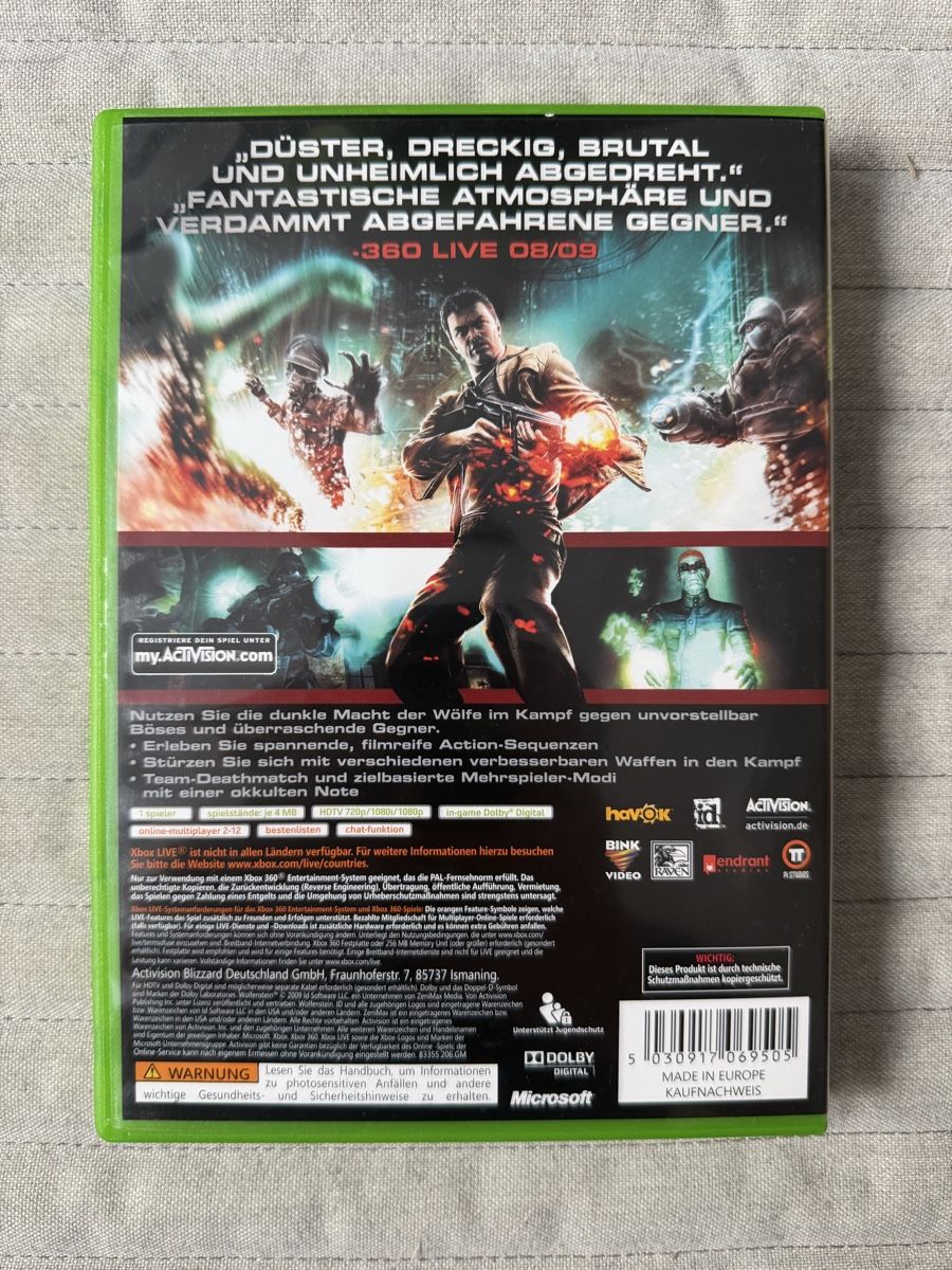 Microsoft Spiele: Wolfenstein für Xbox 360 – Gebraucht aus Thunstetten von Virus_33 2