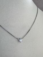 Diamant Solitär Kette 0.35 aus Platin