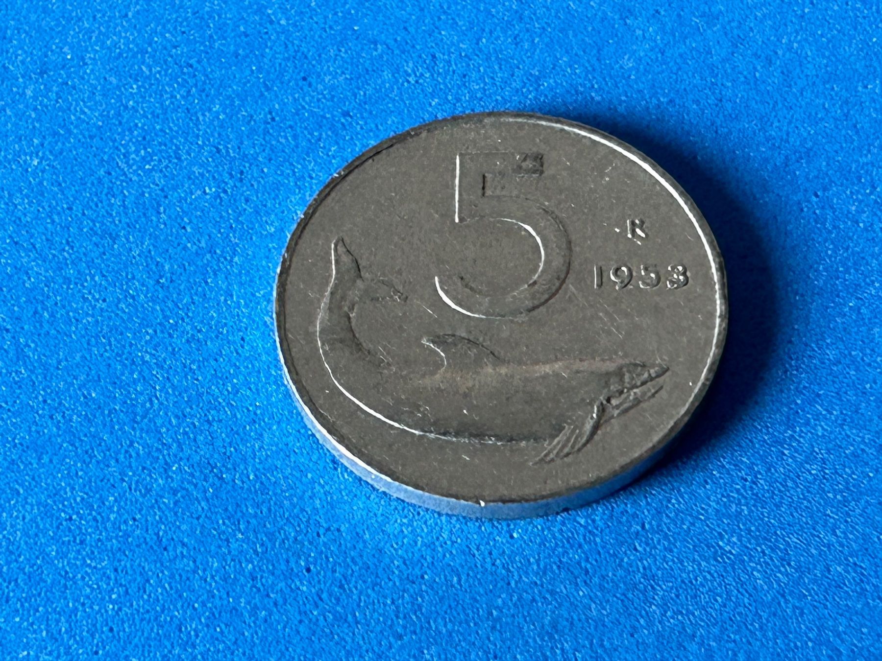 Tutti le monete: Italy - 5 Lire 1953 – Usato da Corcelles NE venduto da AJKader 2