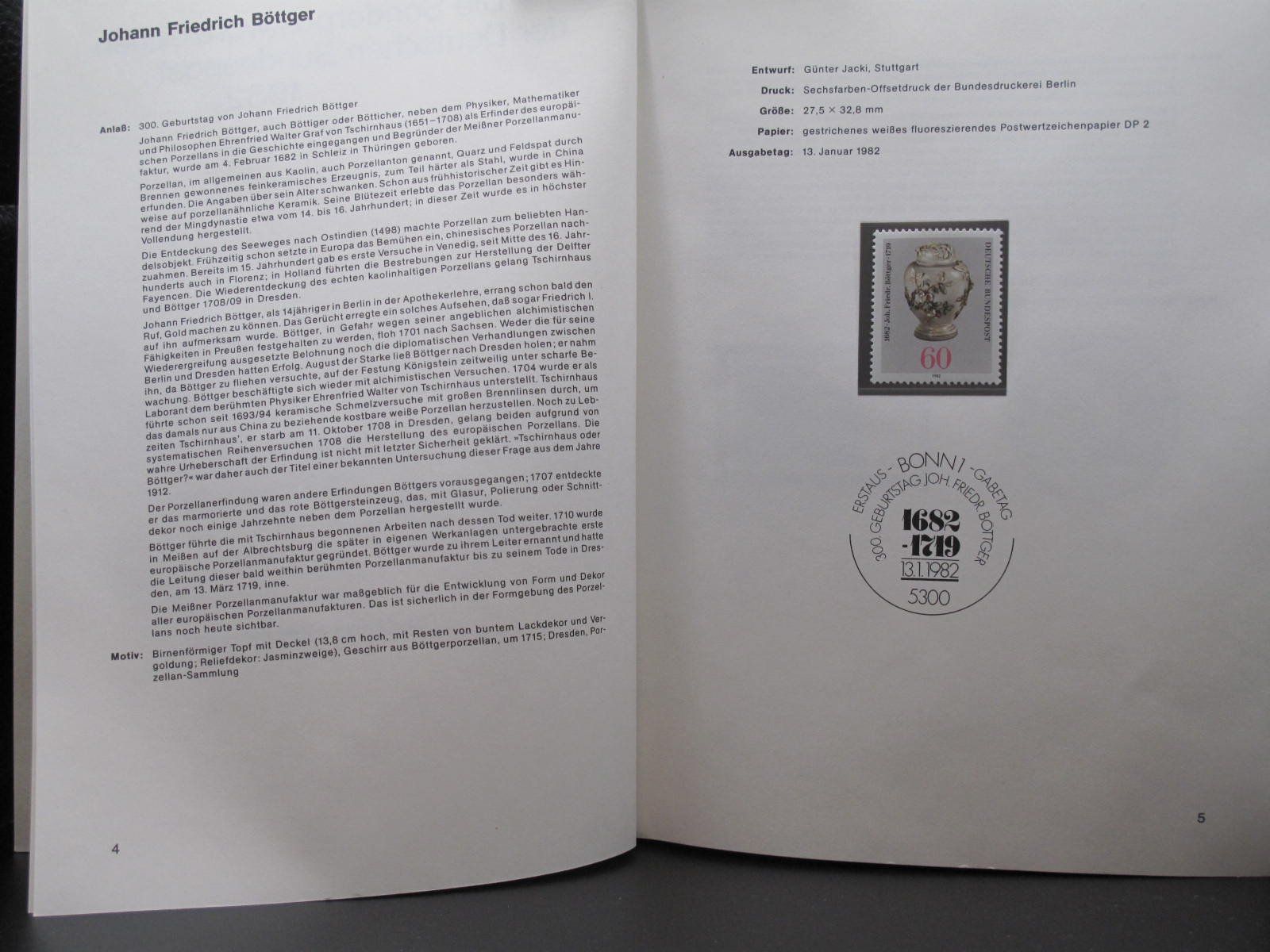 Album: BRD & Berlin 1982 Sonderpostwertzeichen buch ** – Usato da Wil SG venduto da fva01 2
