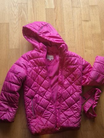 s.Oliver Quilted Jacket Pink Size 134 Hooded Girls