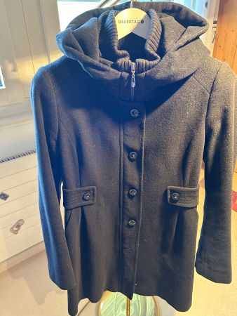 Mantel schwarz, 38, TAIFUN, 50% Wolle, 20% Kashmir