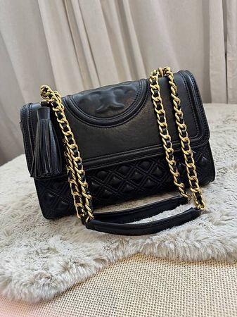 Original Tory Burch Fleming Umhängetasche Leder