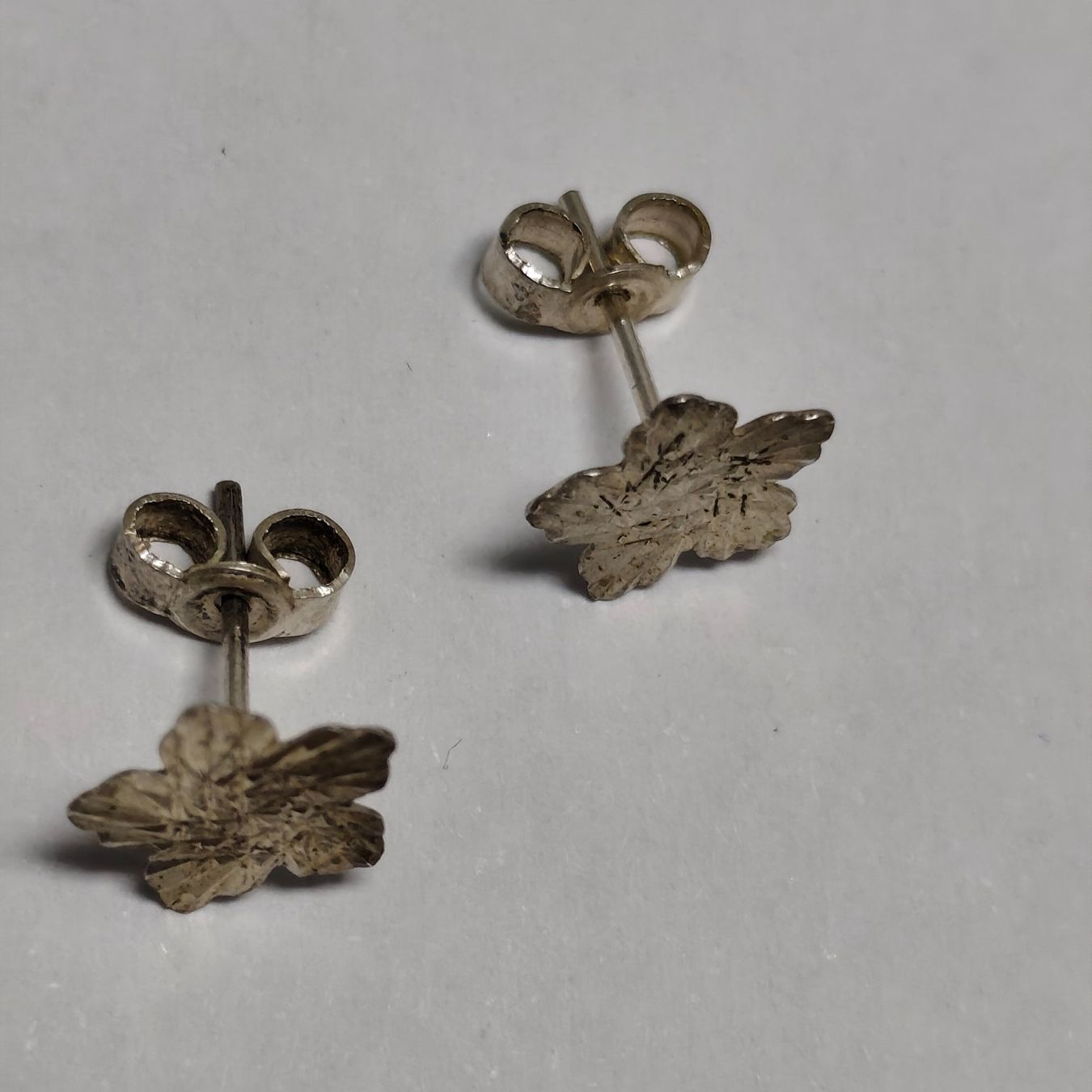 Orecchini pendenti & Orecchini a lobo: Vintage Silver silber Stud Earrings Boucles d'Oreilles #A4 – Usato da Châtelaine venduto da Tropic.Watch2 3