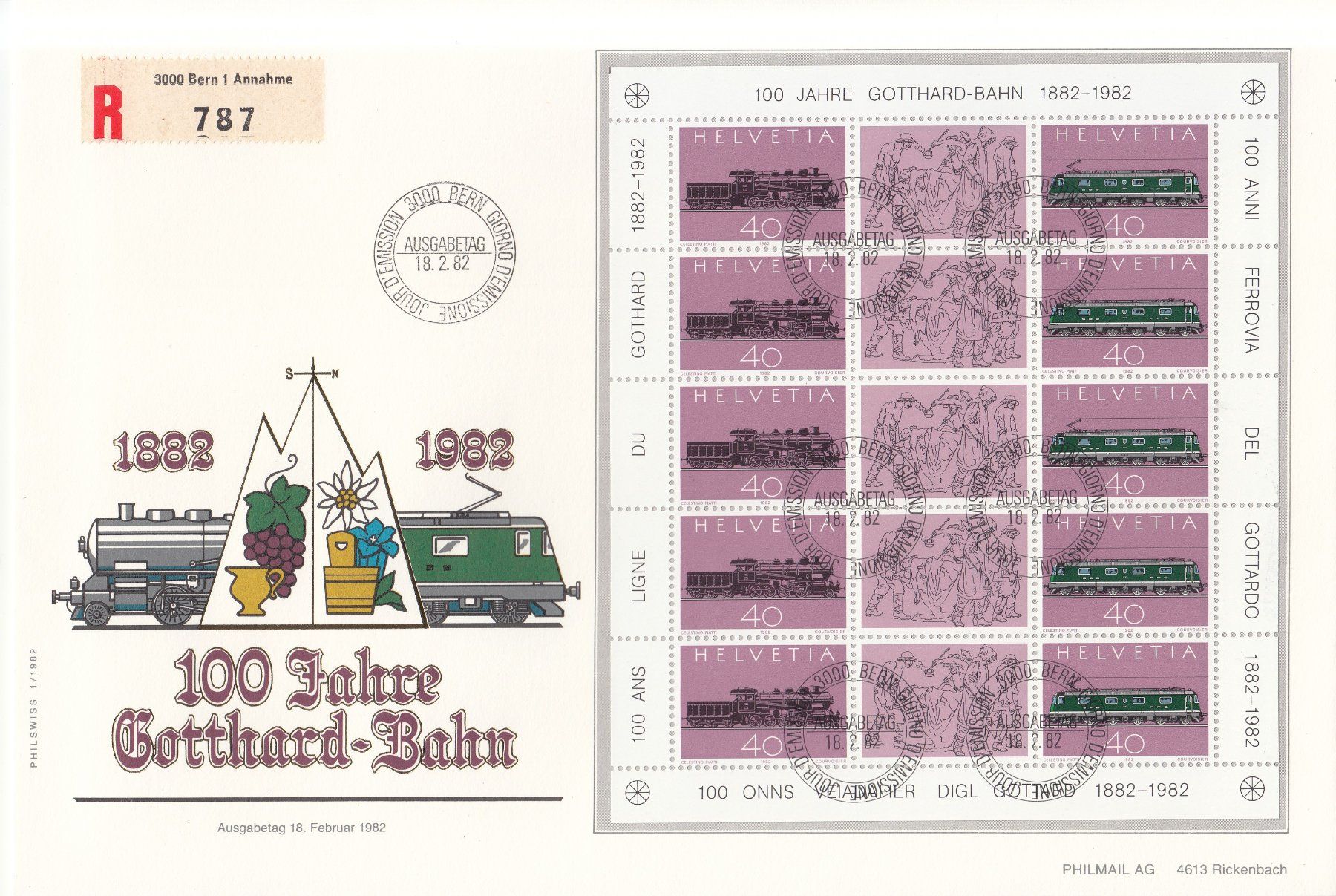 Tutti i francobolli: SBK SO75 FDC  Grossbrief – Usato da Bürglen TG venduto da StampGraf