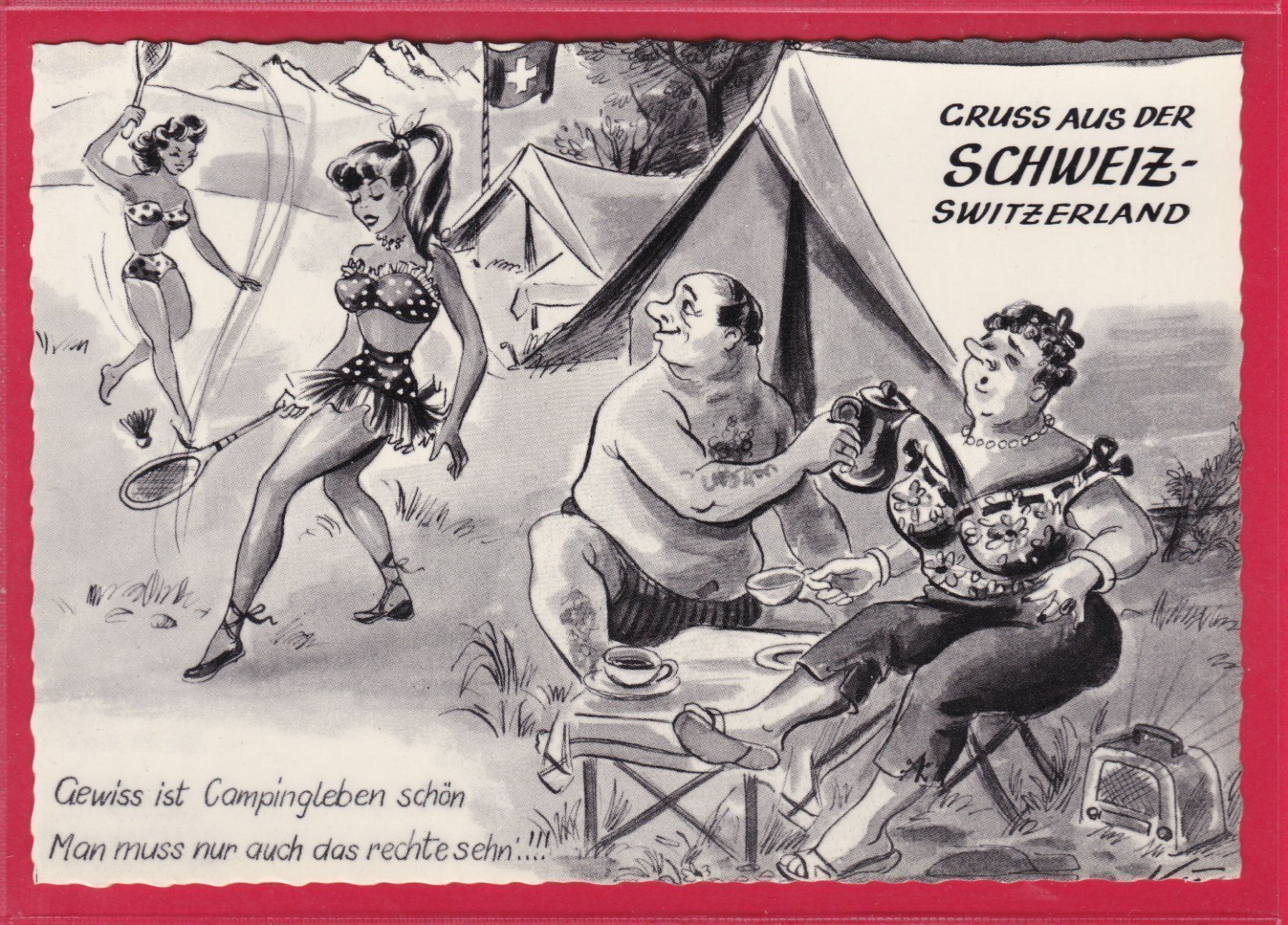 Cartoline postali: GRUSS AUS DER SCHWEIZ - SWITZERLAND – Usato da Oberrieden venduto da Gebirgsstelze