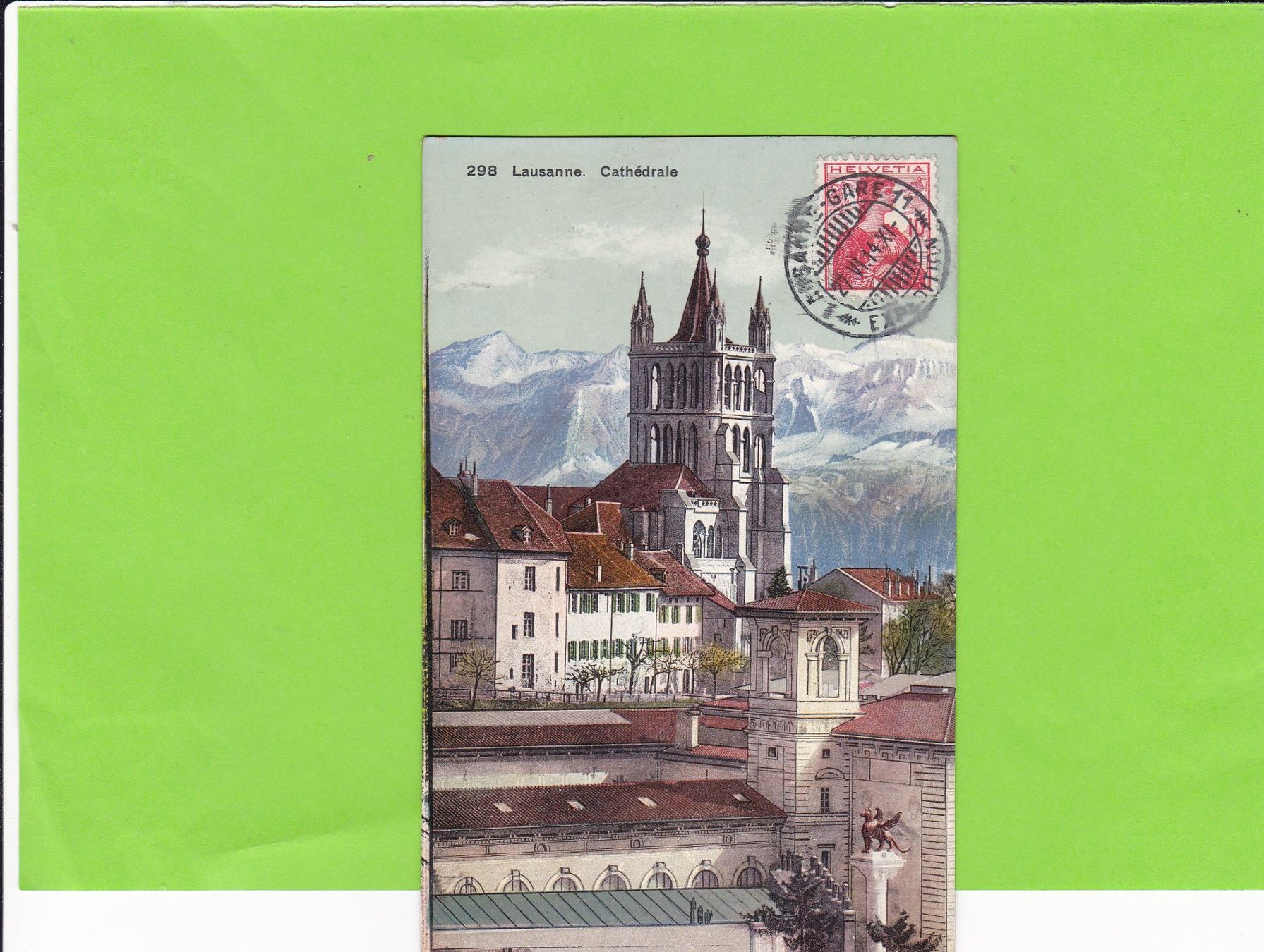 Ansichtskarten: Lausanne-Cathédrale – Gebraucht aus St. Peterzell von neckertal