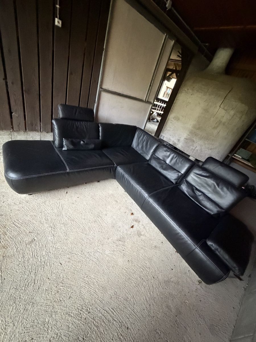 Sofas: Schwarze Ledercouch in Top Zustand! – Neu (gemäss Beschreibung) aus Bärschwil von raf_x5gg 5