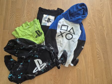 Playstation Kleidung Set T-Shirts Hoodie Grösse 170
