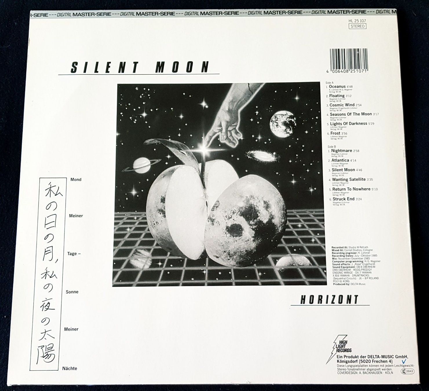Dischi in vinile: Horizont - Silent Moon - LP - 1986 - Digital Master-Serie – Usato da Uster venduto da Zardodel 1
