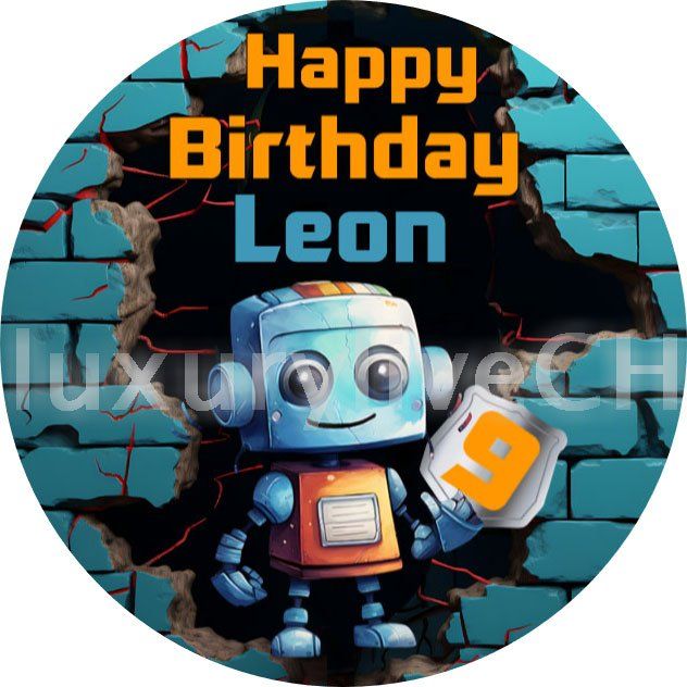 Tutte le decorazioni: Tortenaufleger, Cake Topper, Roboter – Nuovo e nell'imballaggio originale da Dagmersellen venduto da mar_h5rk 1