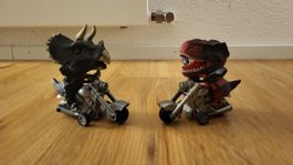 Spielzeug Dinosaurier auf Motorrad 2er Set