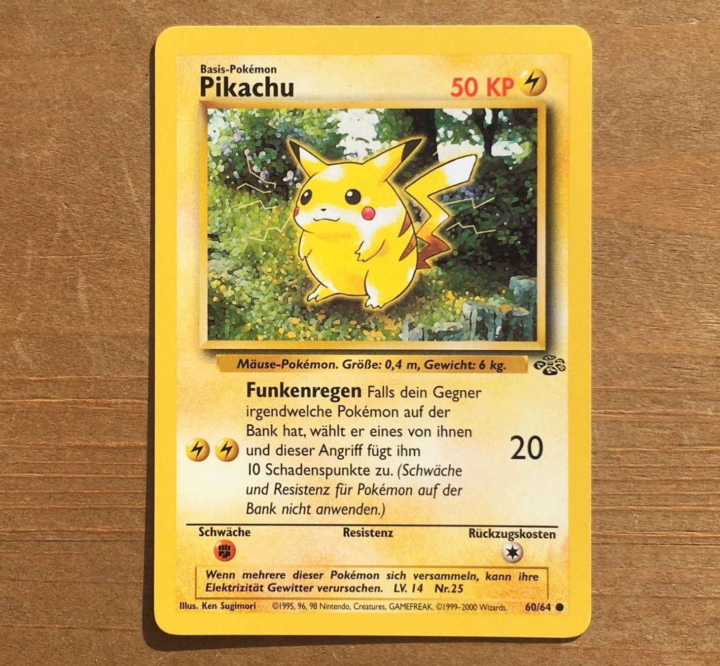 Pokémon Carte collezionabili: Pikachu Dschungel 60/64 Deutsch – Nuovo (secondo la descrizione) da Dornach venduto da Deco89