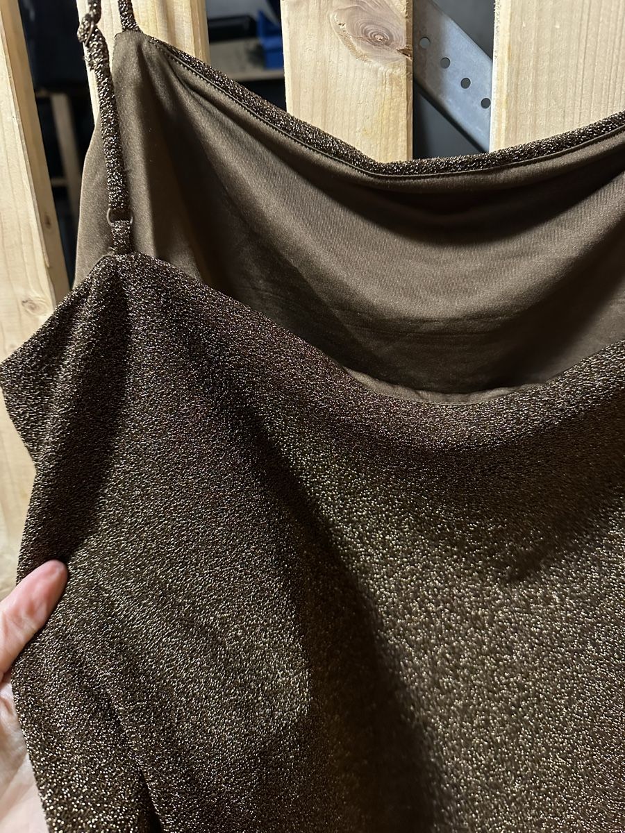 H&M Vestiti: Trägerkleid aus Glitzerstoff Gr.L – Usato da Uster venduto da staernli4 2
