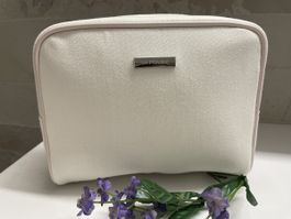 La Prairie Makeup Bag, Cream color, Zippered - Brand New