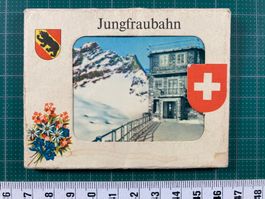 Jungfrau Bahn, alte Souvenir Foto Mappe, Jungraujoch, Bern