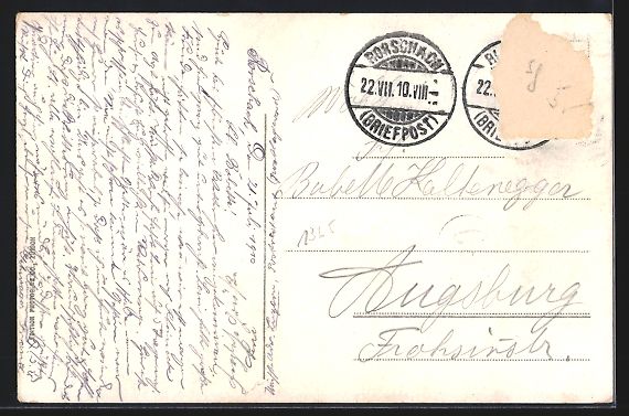 Cartes postales: AK Rorschach, Ortsansicht mit der Kirche – D'occasion à Berlin par bartko-reher 1