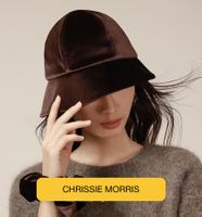 CHRISSIE MORRIS Damen Samt-Bucket-Hut - Größe 55-58cm (neu)