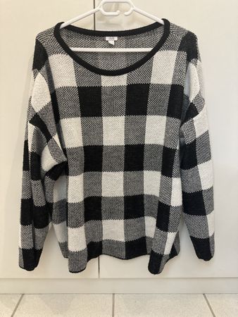 Karierter Pullover Gr. L
