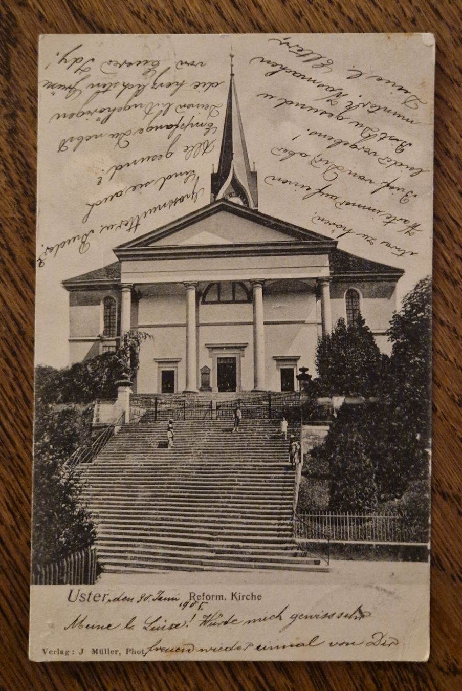 Cartes postales: Reformierte Kirche Uster 1905 – D'occasion à Ebikon par Donar50