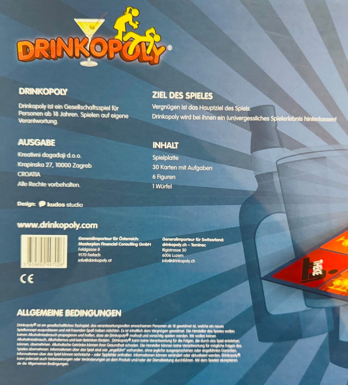 Giochi: Original "Drinkopoly" Partyspiel – Nuovo (secondo la descrizione) da Seuzach venduto da Inspektor99 3