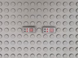 LEGO Space - Bedruckte Fliesen Computer - 3069p25 (Lot 4)