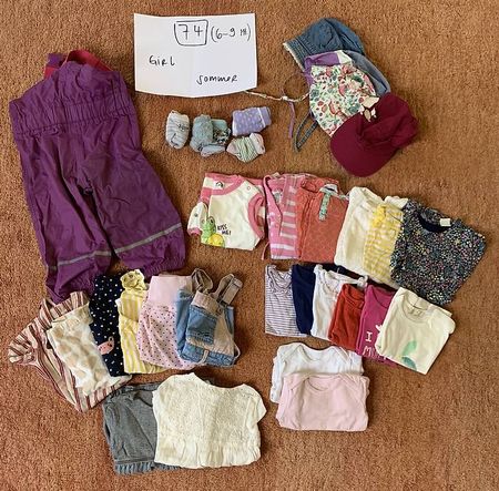 Lot Kinderkleider Mädchen 74 Sommer (6-9 Monate)