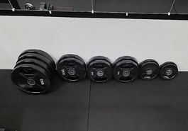 Hantelscheiben 80 kg / 50 mm (Gussgummiert)