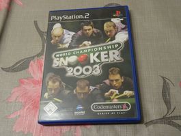 World Championship Snooker 2003 - PS2