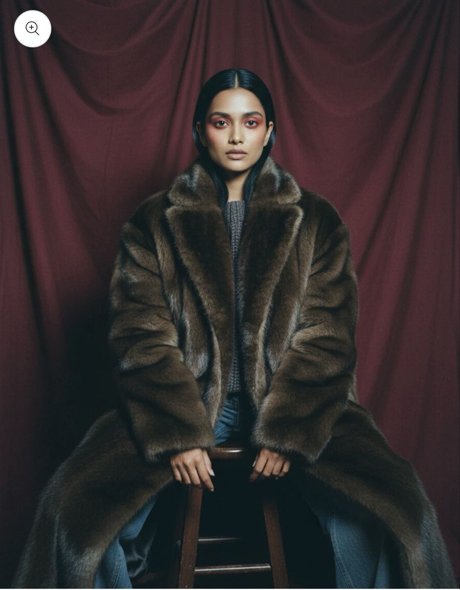 Cappotti: Faux-Fur chocolate Coat, size M - never worn – Nuovo (secondo la descrizione) da Winterthur venduto da als_b666 4