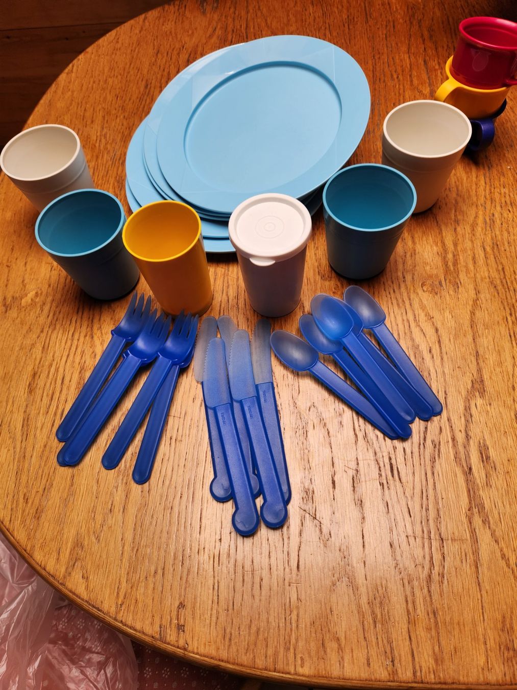 Tupperware Behälter & Ähnliches: Tupperware Picknick Set 5x Teller 5x Becher 5xBesteck. – Gebraucht aus Gstaad von Meiel2020 5