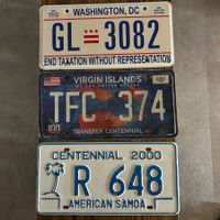 🇺🇸 U.S. Autoschild  Washington D.C., Virgin Islands, Samoa