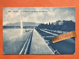 Genf 1932 - Quai Wilson et le Palais des Nations Rarität