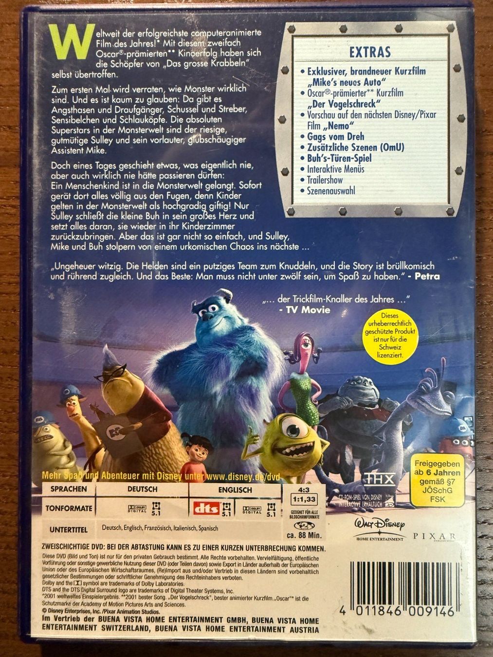 Tutti i DVDs: Die Monster AG – Usato da Zürich venduto da FilmFreunde 1