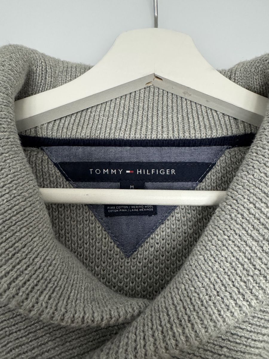 Tommy Hilfiger Maglioni & Felpe: Tommy Hilfiger Strickpullover Gr. M in grau – Usato da Grenchen venduto da servet.t 2